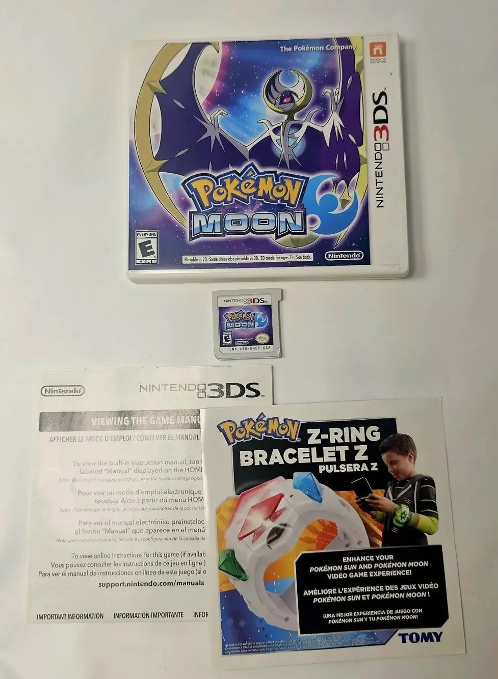 Pokémon Moon Nintendo 3DS-2016 Complete With Case Tested And Works